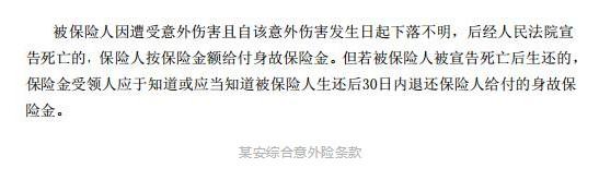 旅游失蹤什么保險能賠？
